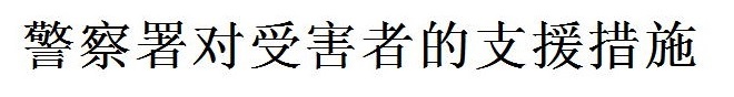 警察における被害支援の取組み（中国語）