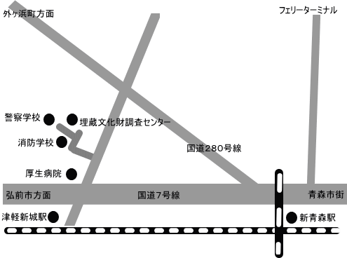 青森県警察学校アクセスマップ