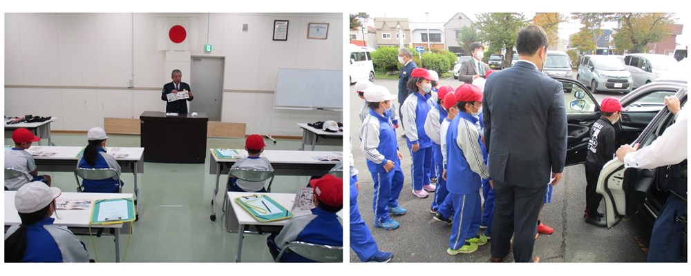 Police Station Tour for Ozora Elementary School pupils